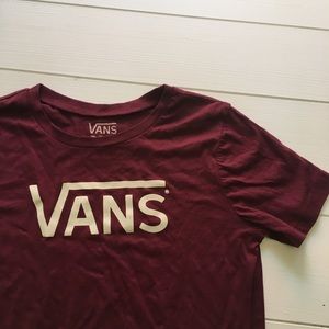 Burgundy Vans Women's T-Shirt